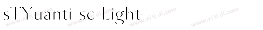 sTYuanti sc Light字体转换